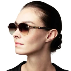Dita Eyewear Dita Grand-Evo One DTS138-A-02 White Gold Brown Sunglasses< Sunglasses