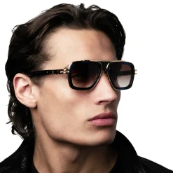 Dita Eyewear Dita LXN-EVO DTS403-A-01 Black Yellow Gold Sunglasses< Sunglasses