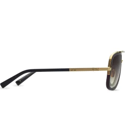 Dita Eyewear Dita Mach S DTS412-A-01 Yellow Gold Black Sunglasses< Sunglasses