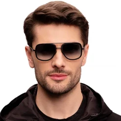 Dita Eyewear Dita Mach S DTS412-A-01 Yellow Gold Black Sunglasses< Sunglasses
