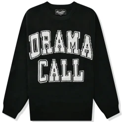Drama Call Black White Knit Sweatshirt< Sweatshirts & Hoodies