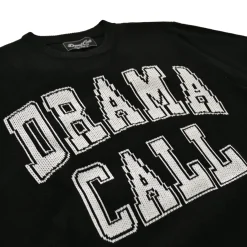 Drama Call Black White Knit Sweatshirt< Sweatshirts & Hoodies