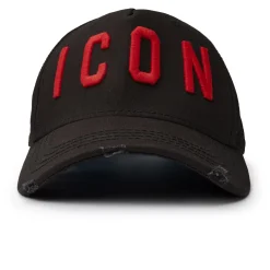 Dsquared2 Icon Baseball Cap Black Red< Hats & Caps