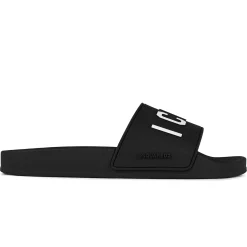 Dsquared2 Icon Pool Slides< Black Trainers|Sandals & Slides