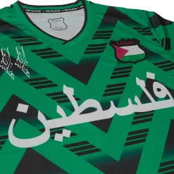 FC Palestina Palestine Retro Green Black Football T Shirt< T-shirts