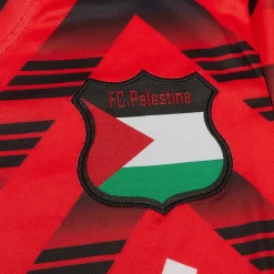 FC Palestina Palestine Retro Red Black Football T Shirt< T-shirts