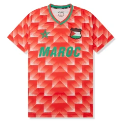 FC Palestina Palestine x Morocco Retro Red Football T Shirt< T-shirts