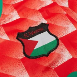 FC Palestina Palestine x Morocco Retro Red Football T Shirt< T-shirts