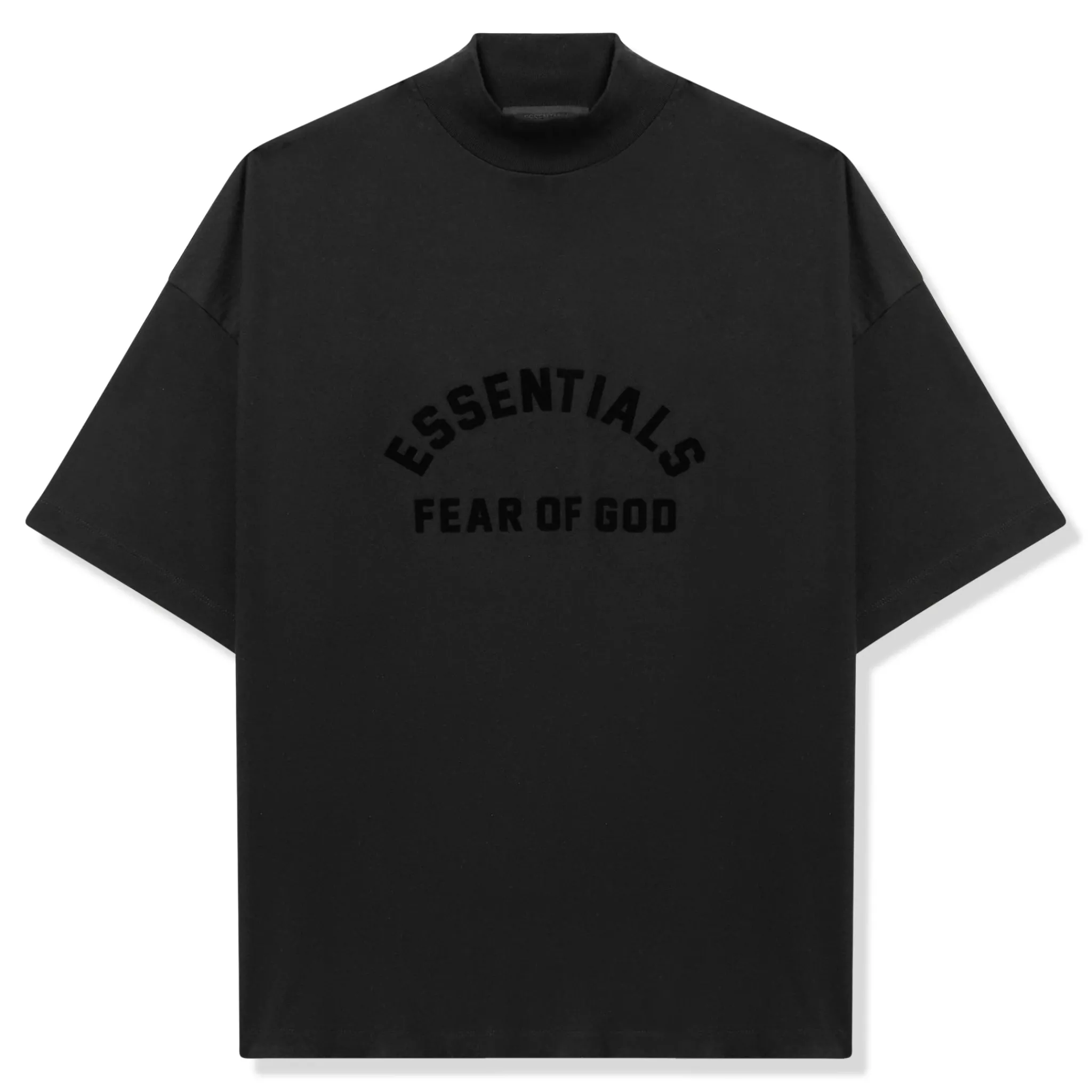 Fear Of God Essentials Arch Logo Jet Black T Shirt (SS23)< T-shirts