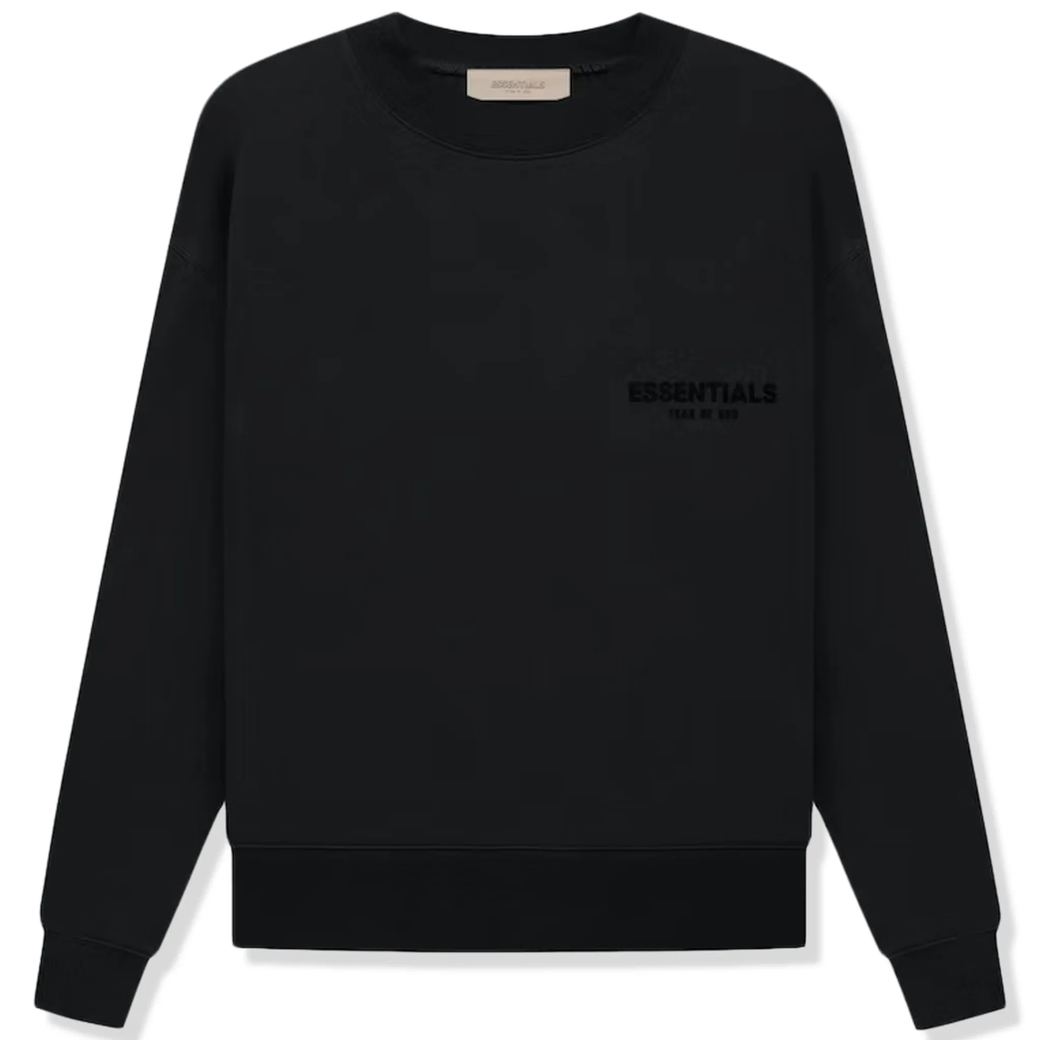 Fear Of God Essentials Black Crewneck (SS22)< Sweatshirts & Hoodies