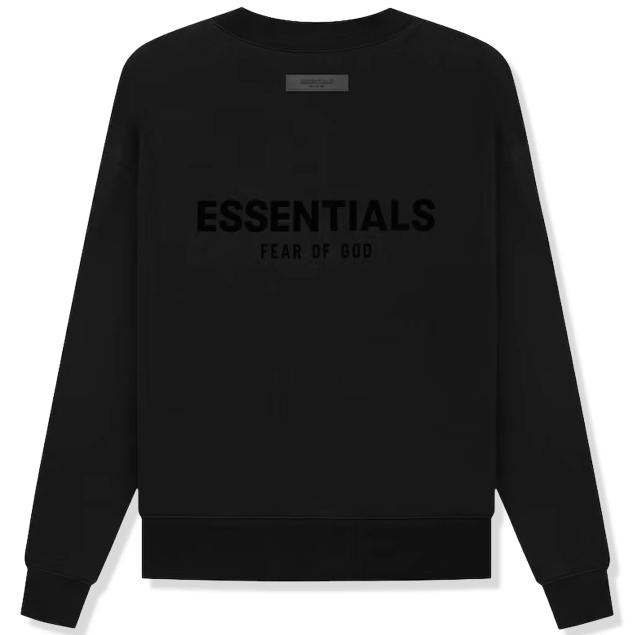 Fear Of God Essentials Black Crewneck (SS22)< Sweatshirts & Hoodies