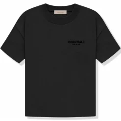 Fear Of God Essentials Black T Shirt (SS22)< Matching Sets|T-shirts