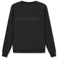 Fear Of God Essentials Black Crewneck (SS21)< Sweatshirts & Hoodies