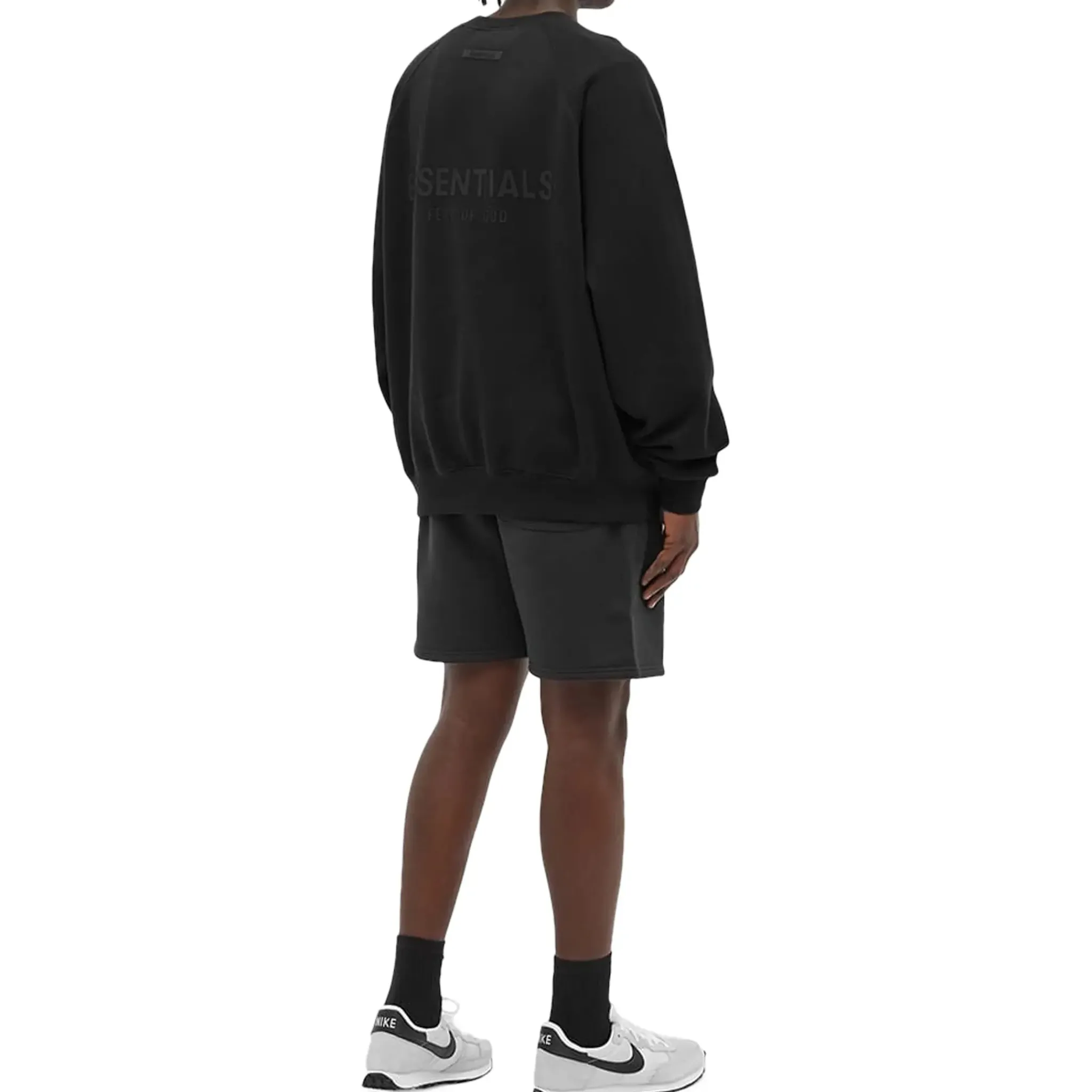 Fear Of God Essentials Black Crewneck (SS21)< Sweatshirts & Hoodies