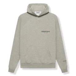 Fear Of God Essentials Core Collection Dark Heather Oatmeal Hoodie< Sweatshirts & Hoodies