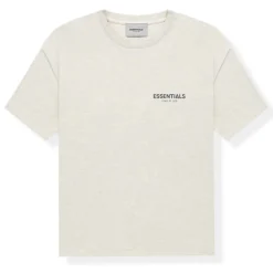 Fear Of God Essentials Core Collection Light Heather Oatmeal T Shirt< T-shirts