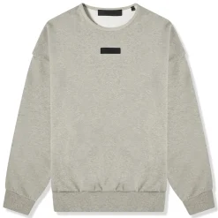 Fear Of God Essentials Dark Heather Oatmeal Crewneck (FW23)< Sweatshirts & Hoodies