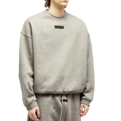 Fear Of God Essentials Dark Heather Oatmeal Crewneck (FW23)< Sweatshirts & Hoodies