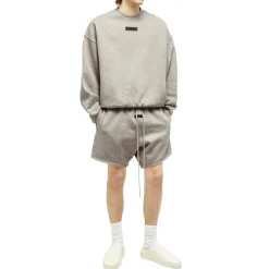 Fear Of God Essentials Dark Heather Oatmeal Crewneck (FW23)< Sweatshirts & Hoodies