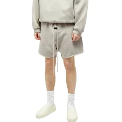 Fear Of God Essentials Dark Heather Oatmeal Shorts (FW23)< Shorts|Matching Sets