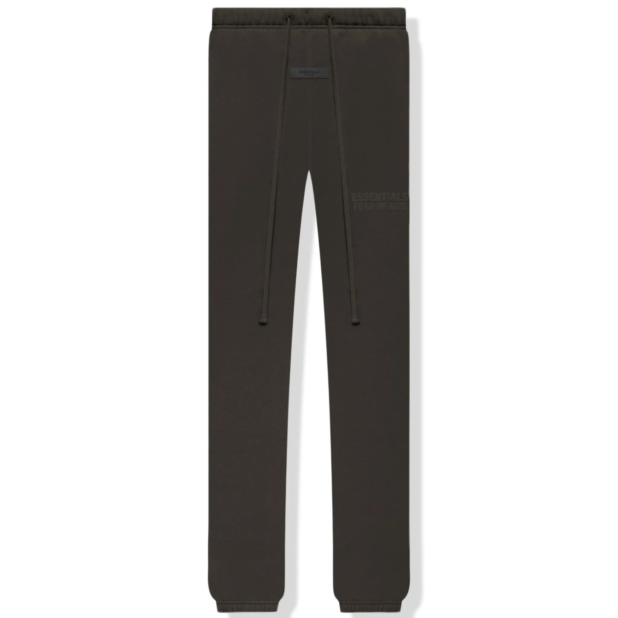 Fear Of God Essentials Flocked Off Black Sweatpants (FW22)< Bottoms|Sweatpants