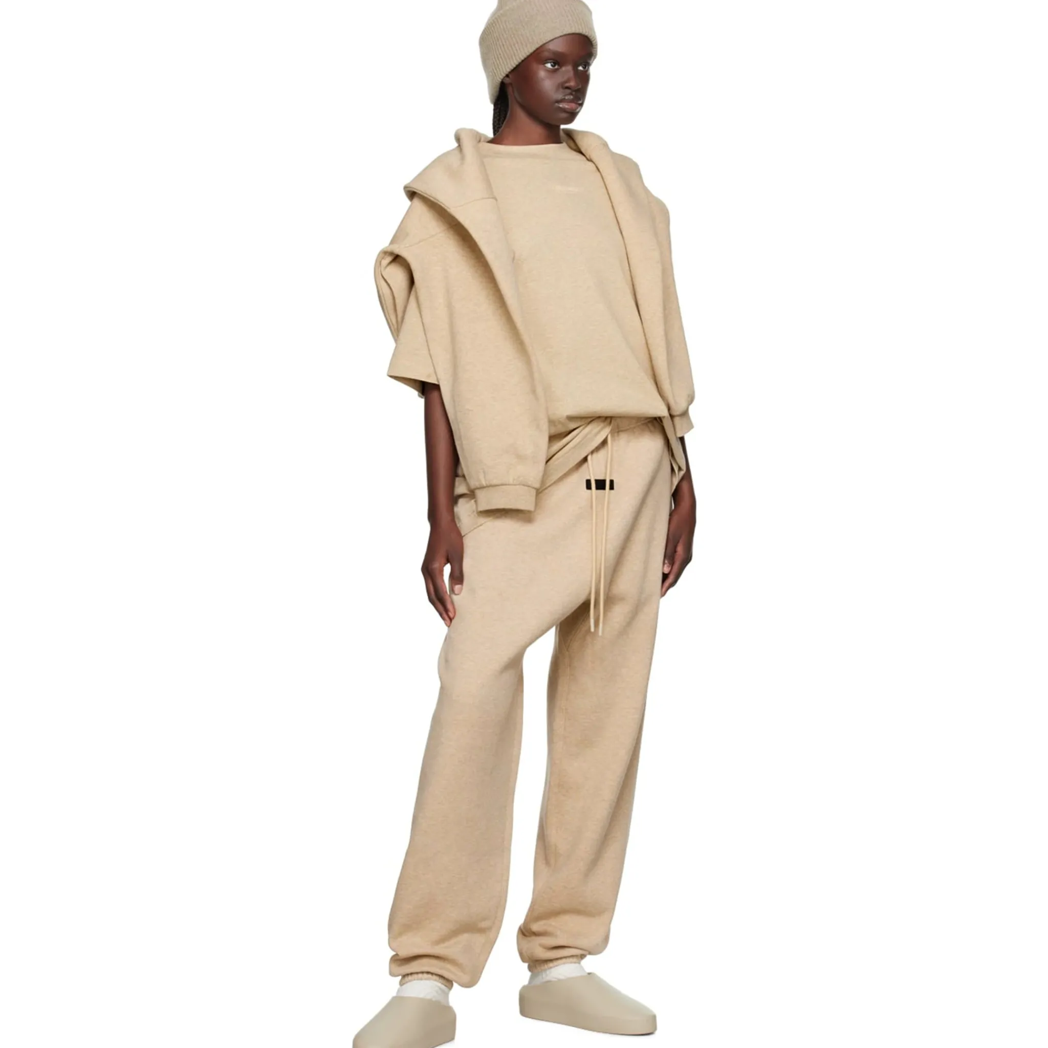 Fear Of God Essentials Gold Heather T Shirt (FW23)< Matching Sets|T-shirts