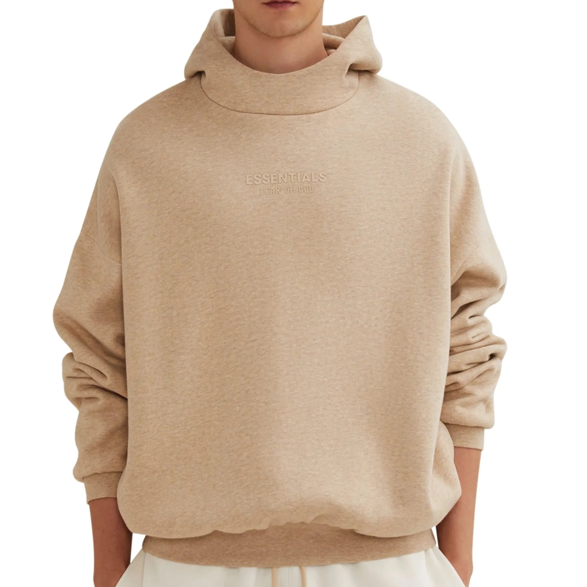 Fear Of God Essentials Gold Heather Hoodie (FW23)< Matching Sets|Sweatshirts & Hoodies