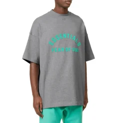 Fear Of God Essentials Heavy Jersey S/S Dark Heather Oatmeal T Shirt< T-shirts