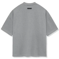 Fear Of God Essentials Heavy Jersey S/S Dark Heather Oatmeal T Shirt< T-shirts
