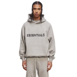 Fear Of God Essentials Heather Oatmeal Hoodie< Sweatshirts & Hoodies