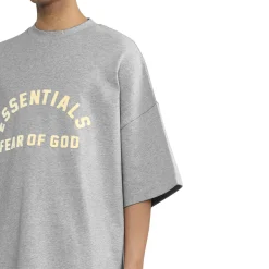 Fear Of God Essentials Heavy Jersey Crewneck Light Heather Grey T Shirt< T-shirts