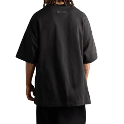 Fear Of God Essentials Heavy Jersey Crewneck Jet Black T Shirt< T-shirts