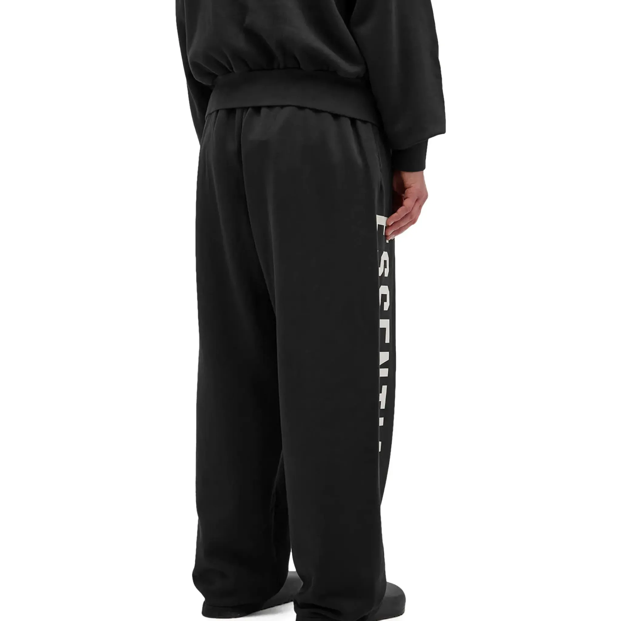Fear Of God Essentials Heavy Fleece Relaxed Fit Black Sweatpants< Bottoms|Sweatpants