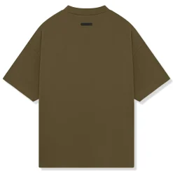 Fear Of God Essentials Jersey Crewneck Olive T Shirt (FW24)< T-shirts