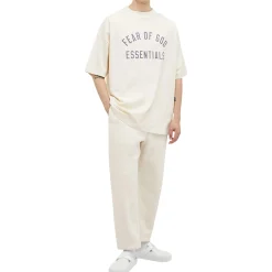 Fear Of God Essentials Jersey Crewneck Shell T Shirt (FW24)< T-shirts