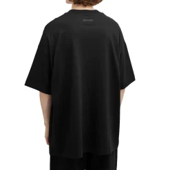 Fear Of God Essentials Jersey Crewneck Black T Shirt (FW24)< T-shirts