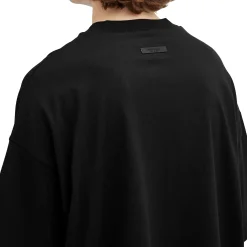 Fear Of God Essentials Jersey Crewneck Black T Shirt (FW24)< T-shirts