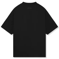 Fear Of God Essentials Jersey Crewneck Black T Shirt (FW24)< T-shirts