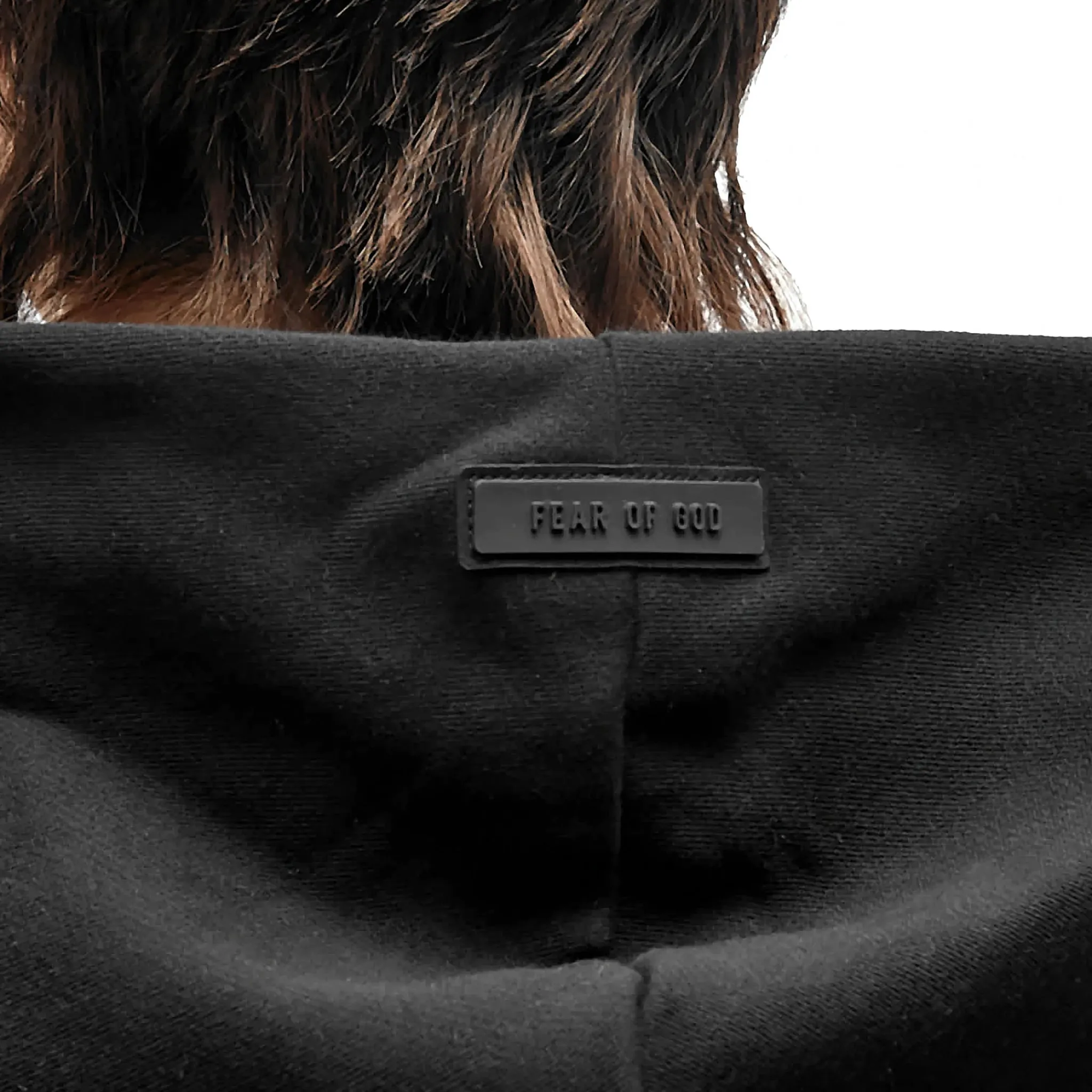 Fear Of God Essentials Jet Black Hoodie (FW23)< Matching Sets|Sweatshirts & Hoodies
