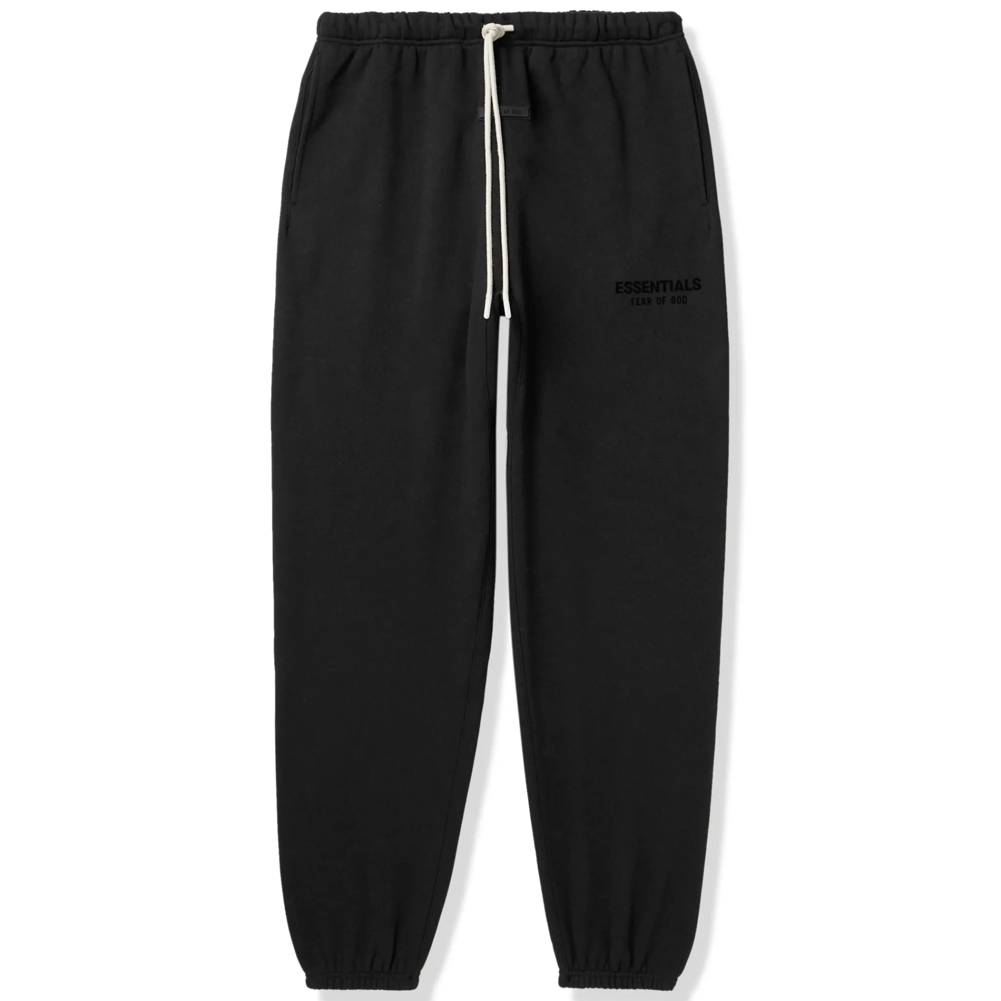 Fear Of God Essentials Jet Black Sweatpants (FW23)< Bottoms|Matching Sets