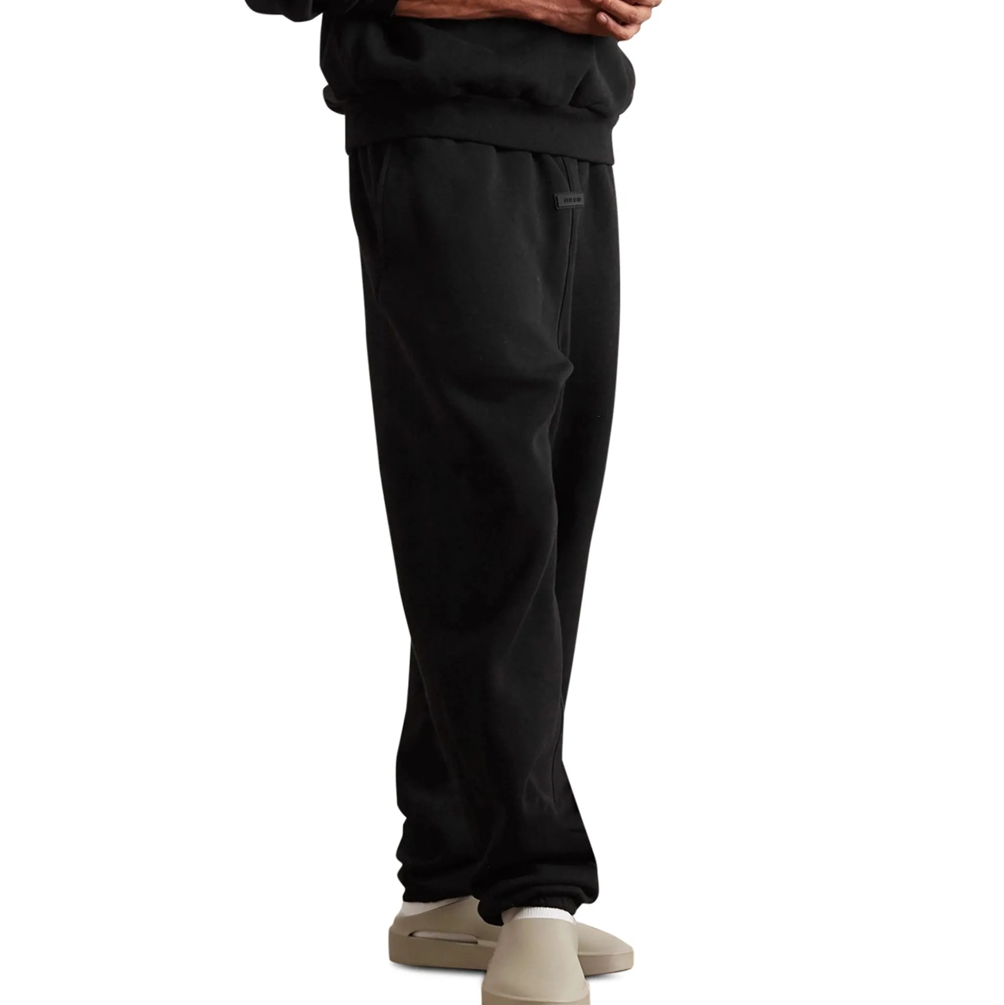 Fear Of God Essentials Jet Black Sweatpants (FW23)< Bottoms|Matching Sets
