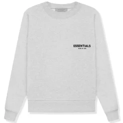 Fear Of God Essentials Light Oatmeal Crewneck (SS22)< Sweatshirts & Hoodies