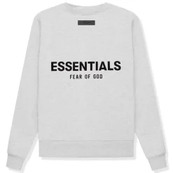Fear Of God Essentials Light Oatmeal Crewneck (SS22)< Sweatshirts & Hoodies