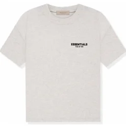 Fear Of God Essentials Light Oatmeal T Shirt (SS22)< Matching Sets|T-shirts