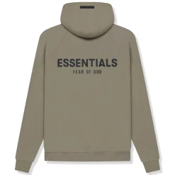 Fear Of God Essentials Reverse Logo Taupe Hoodie (SS21)< Sweatshirts & Hoodies