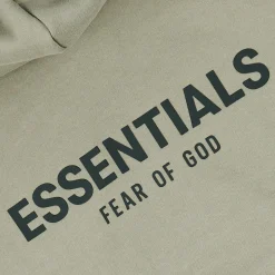 Fear Of God Essentials Reverse Logo Taupe Hoodie (SS21)< Sweatshirts & Hoodies