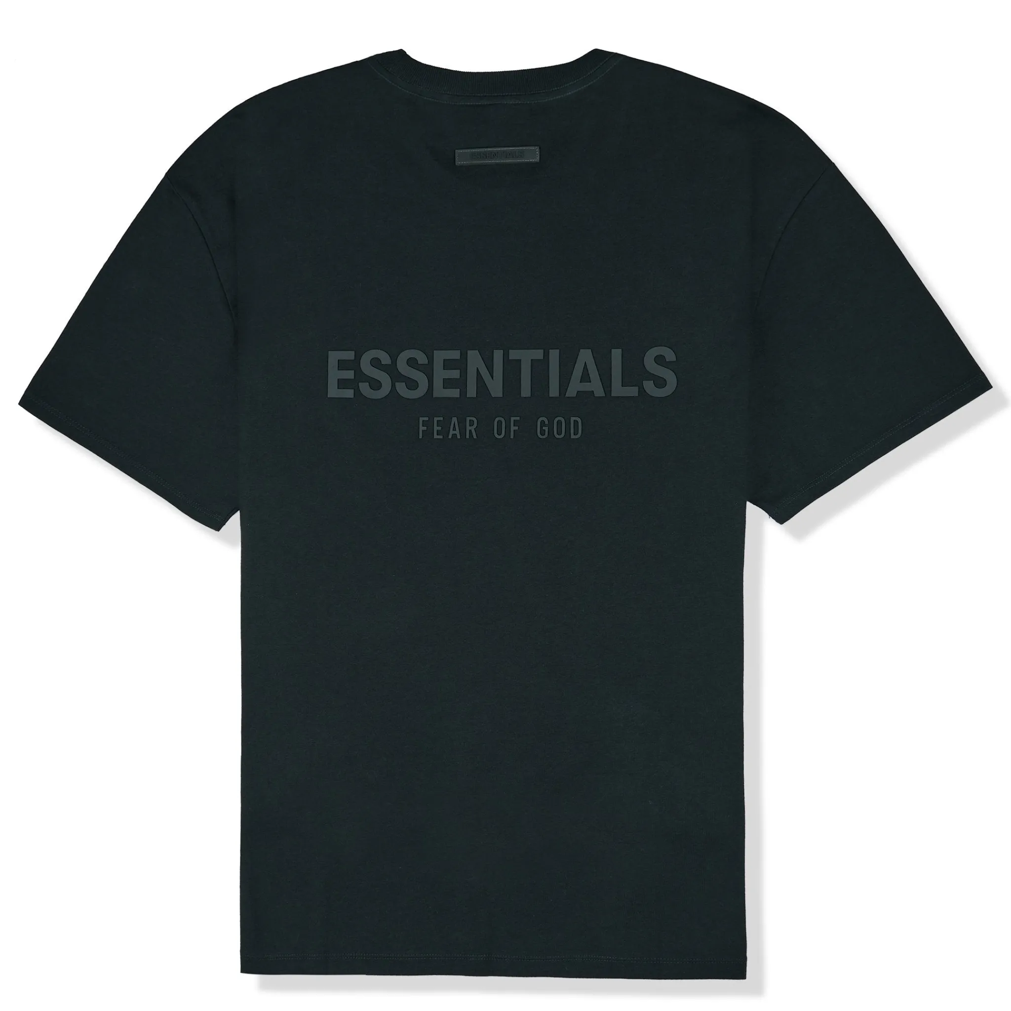 Fear Of God Essentials Reverse Logo Black T Shirt (SS21)< T-shirts