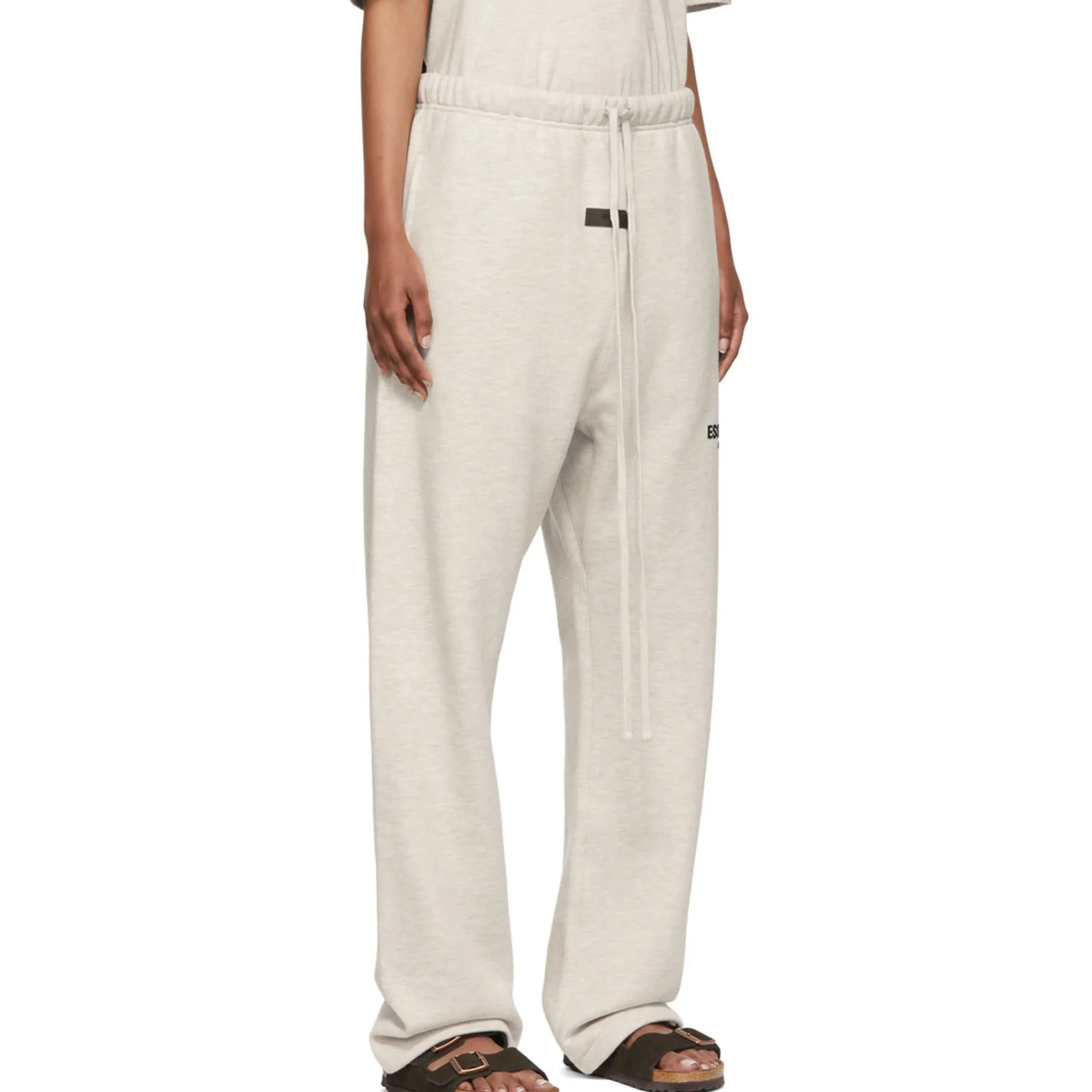 Fear Of God Essentials Relaxed Light Oatmeal Sweatpants (SS22)< Bottoms|Sweatpants