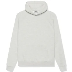 Fear Of God Essentials Reverse Logo Light Heather Oatmeal Hoodie (SS21)< Sweatshirts & Hoodies