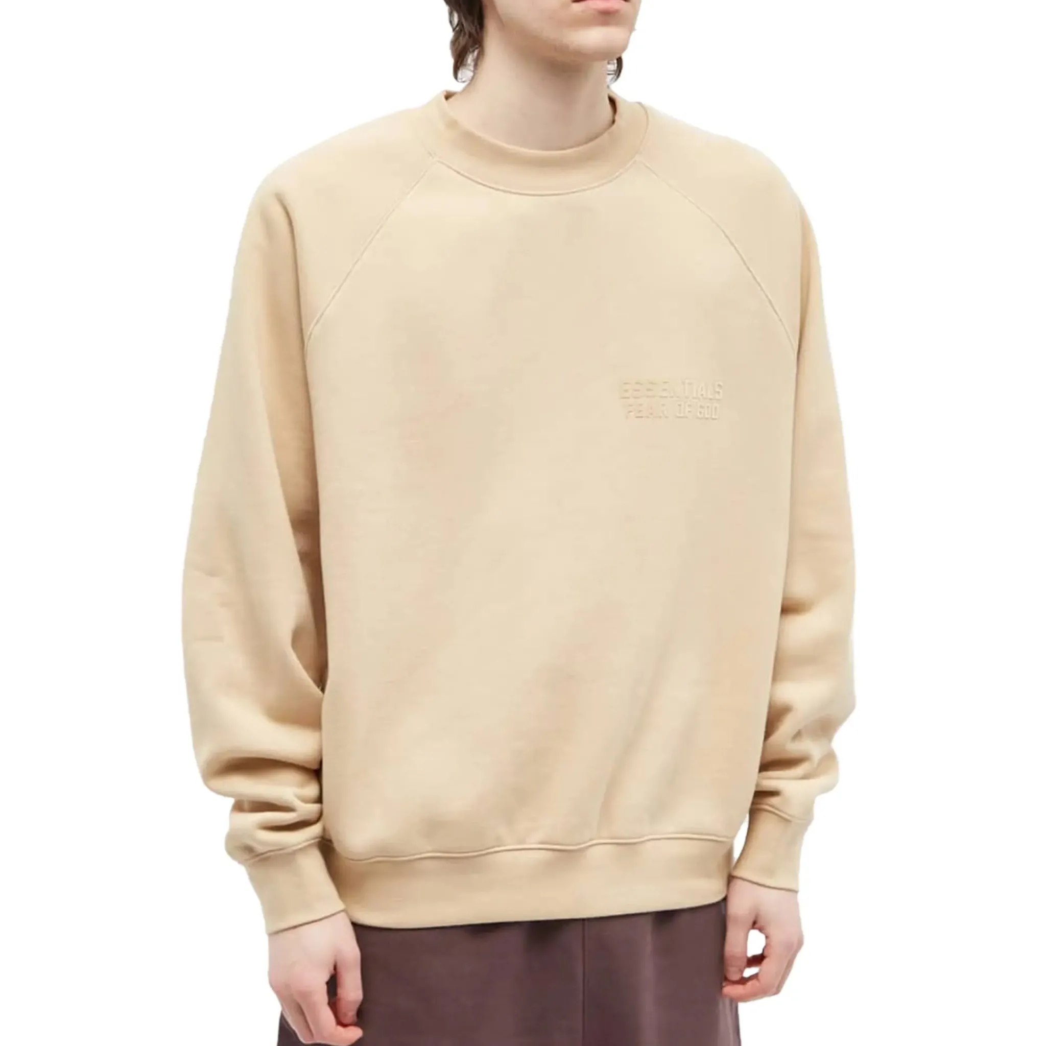 Fear Of God Essentials Sand Sweatshirt (SS23)< Sweatshirts & Hoodies